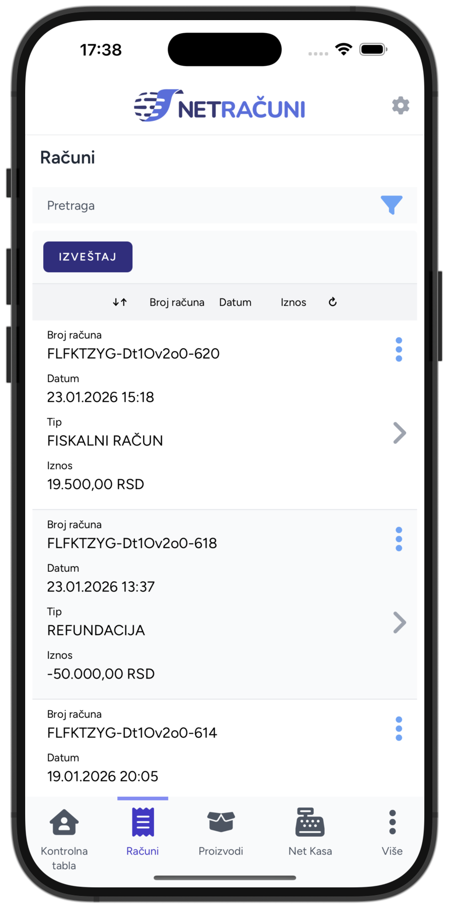 NetRačuni iPhone app