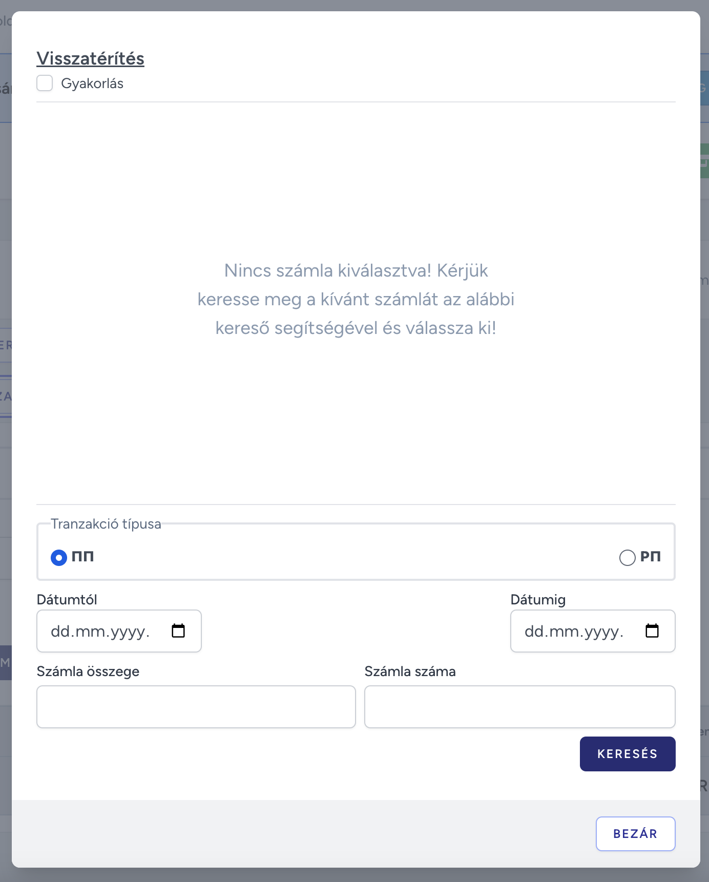 Cassa Refund Invoice